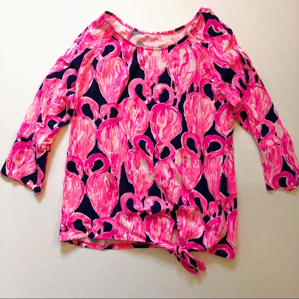 🦩Lilly Pulitzer flamingo top🦩